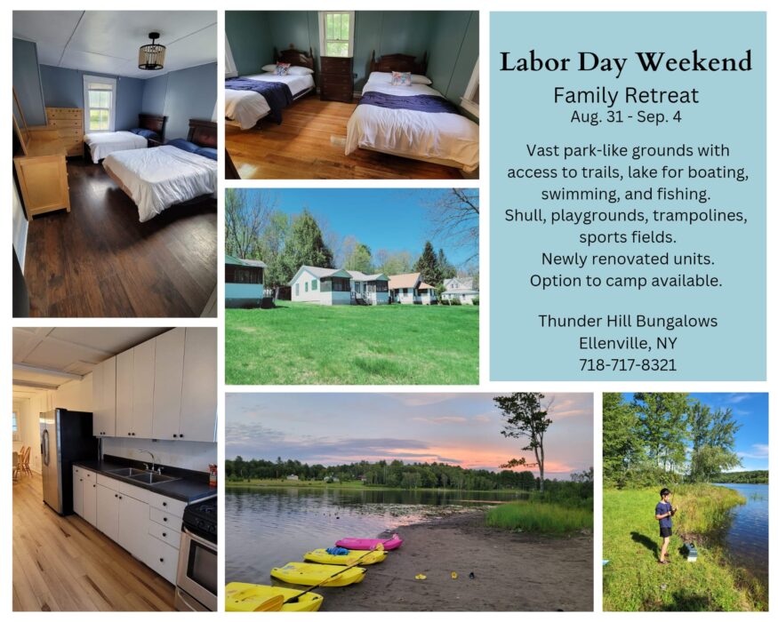 Labor Day Getaway in the Catskills Short Term Rent Show Ad COLlive