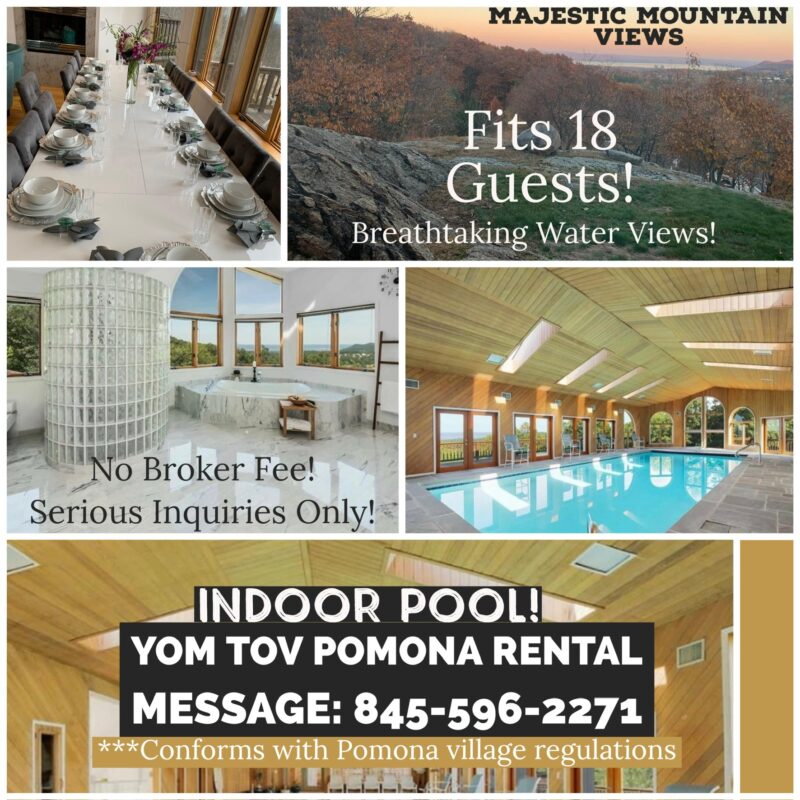 Stunning Pesach Rental Pomona Show Ad COLlive