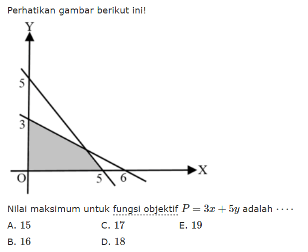 Jika F=3x+y dan G=2x+5y serta x, y adalah bilangan-bilang&hellip;