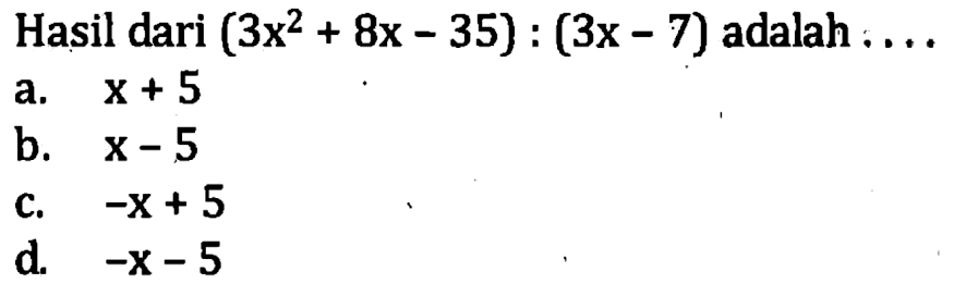 Faktorkanlah bentuk-bentuk berikut ini. a. 2x^2 + 5x + 3 &hellip;