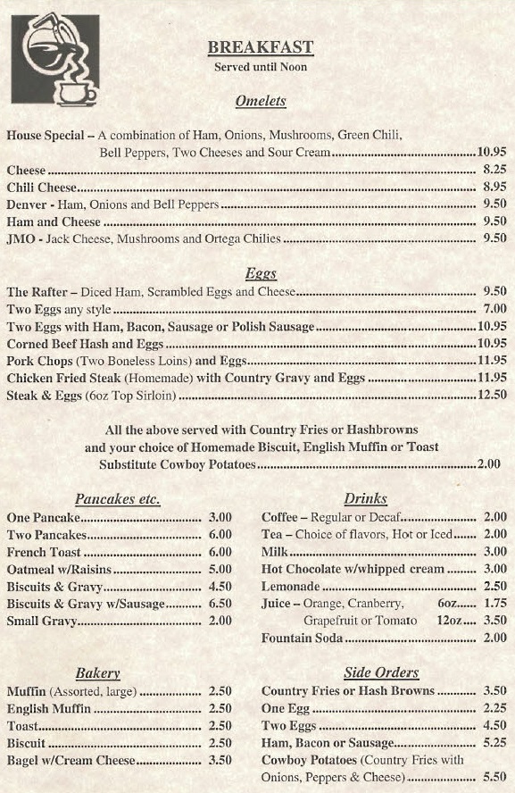 Coloma Club Breakfast Menu Restaurant Coloma CA,Free WiFi,omelette