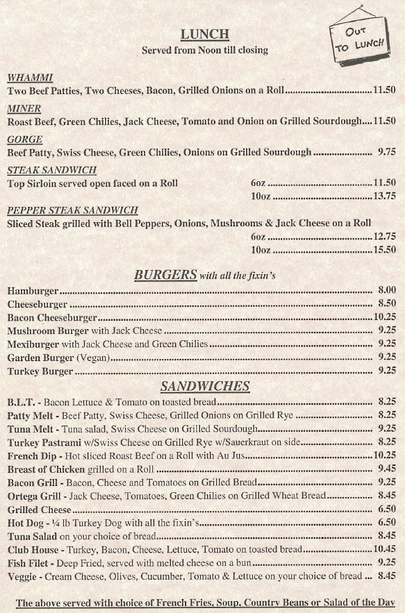 Coloma Club Lunch menu Restaurant Coloma CA,Free WiFi,Cheeseburger