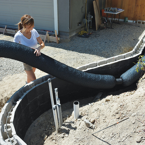 Advanced Drainage Systems X 50 Corrugated Pipes Drain Pipe Perforated