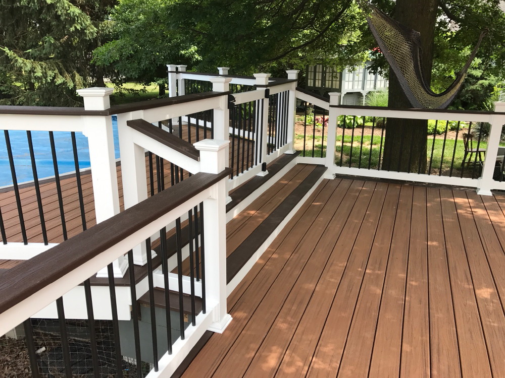 Deck Stairways and Railings and Builtin Seating