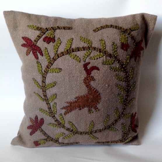 Primitive Hooked Wool Pillows, rugs and wall hangings