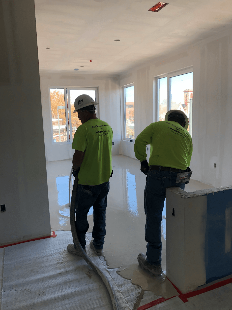 Gypsum Underlayments for MultiFamily Construction ColoradoCrete, Inc.