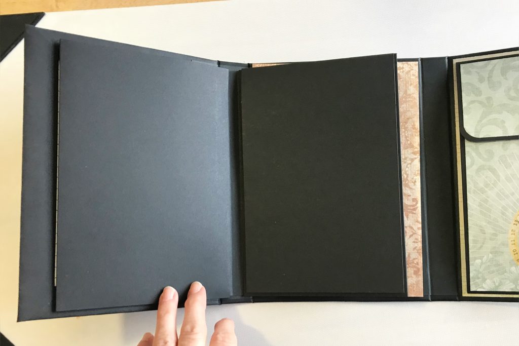 Photo of the second large pocket page for today’s Trip-fold Folio Album Flip Through post.