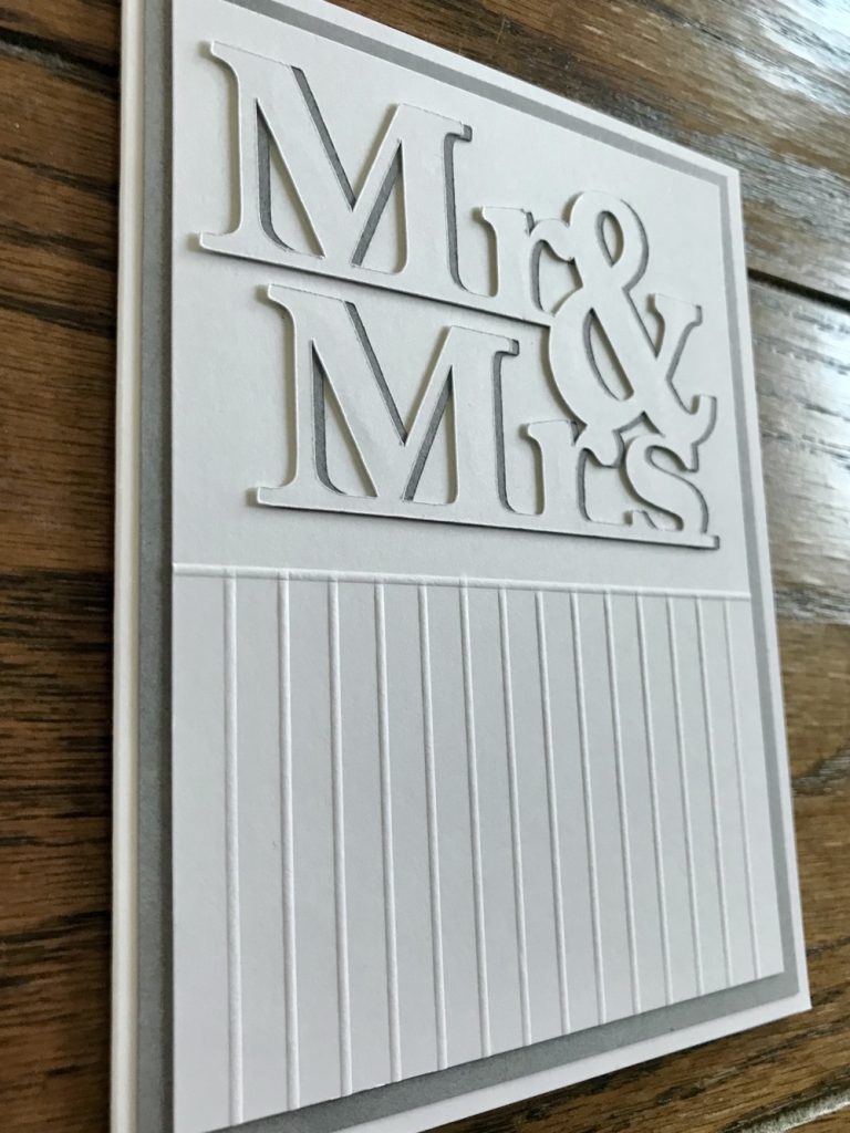 Another side view of today’s finished card showing the dimension offered with just two layers of card.