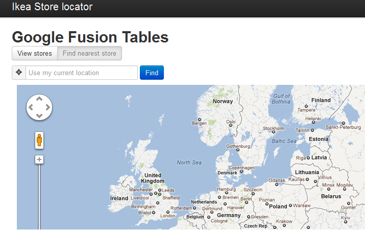 Ikea Store Locator App Dorin Moise