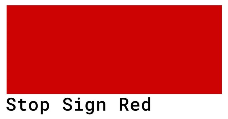 Stop Sign Red Color Codes The Hex, RGB and CMYK Values That You Need
