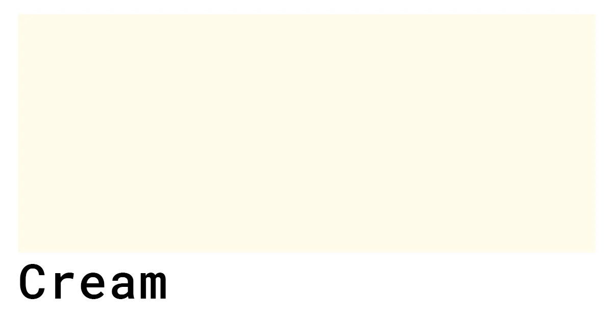 Cream Color Codes colorcodes.io