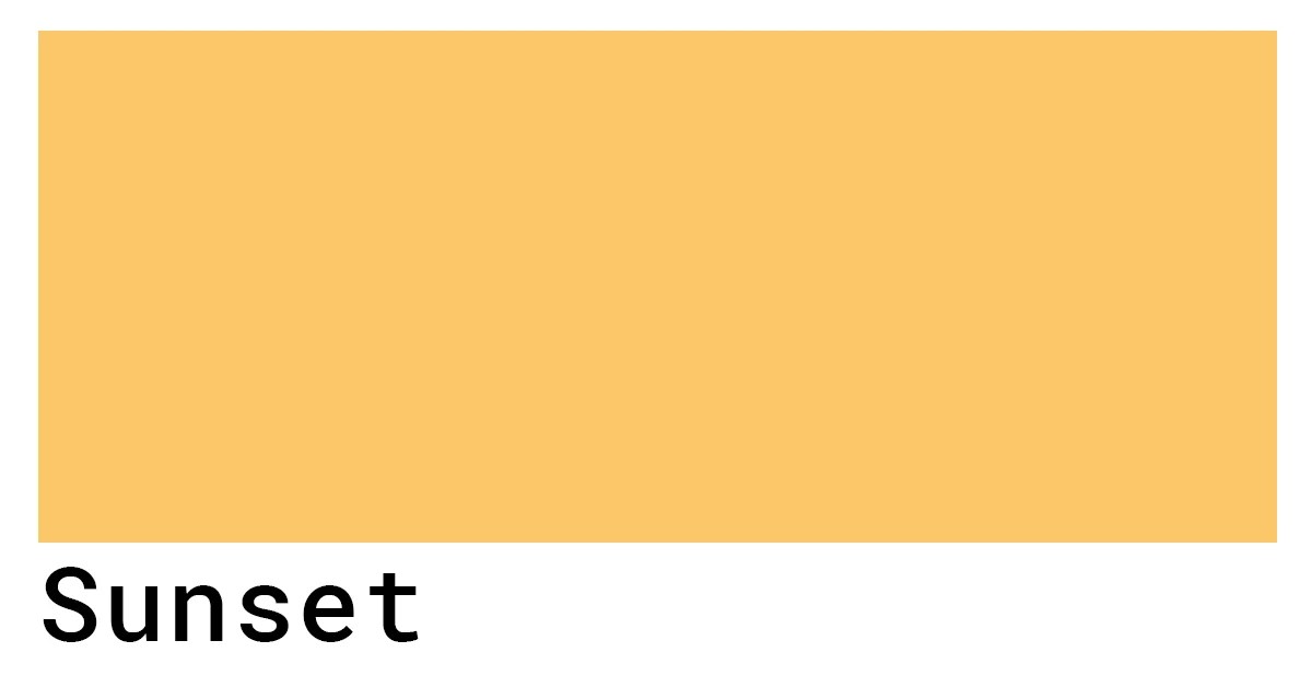 Sunset Color Codes colorcodes.io