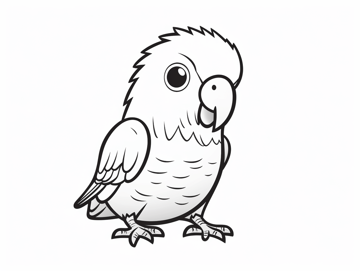 Creative Lorikeet Coloring Page Coloring Page