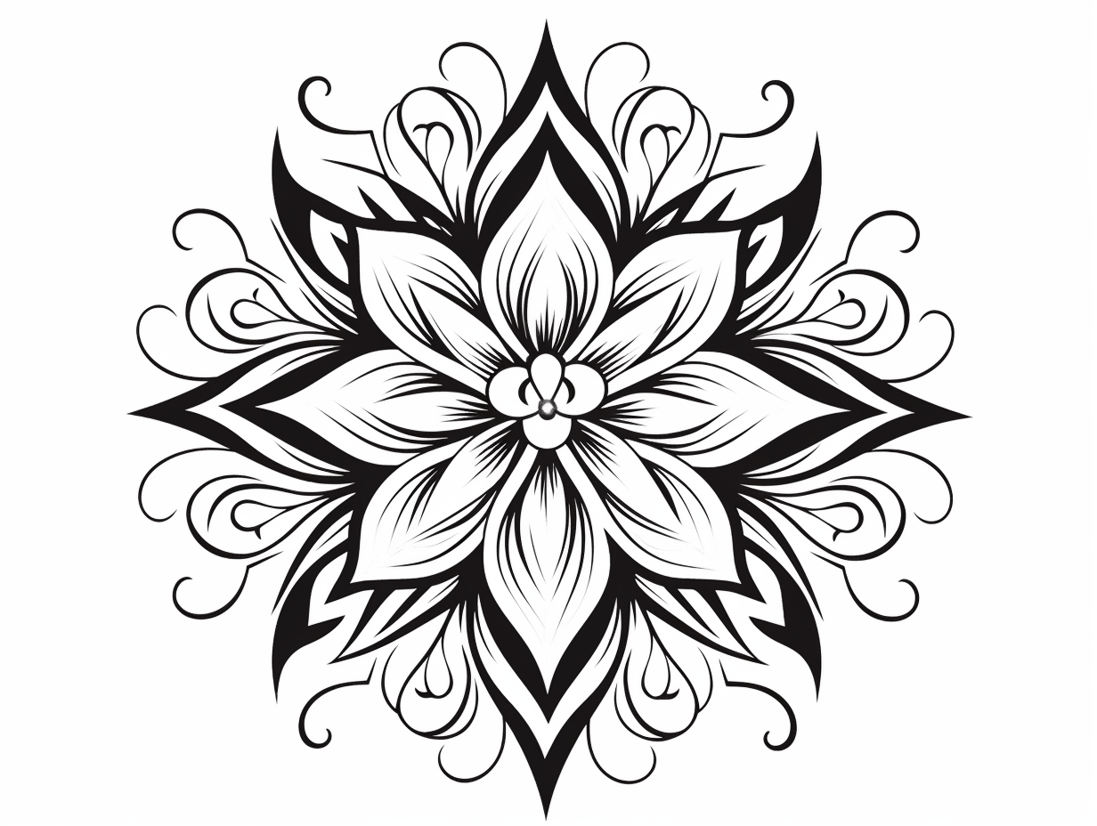 Flower Coloring Page Coloring Page
