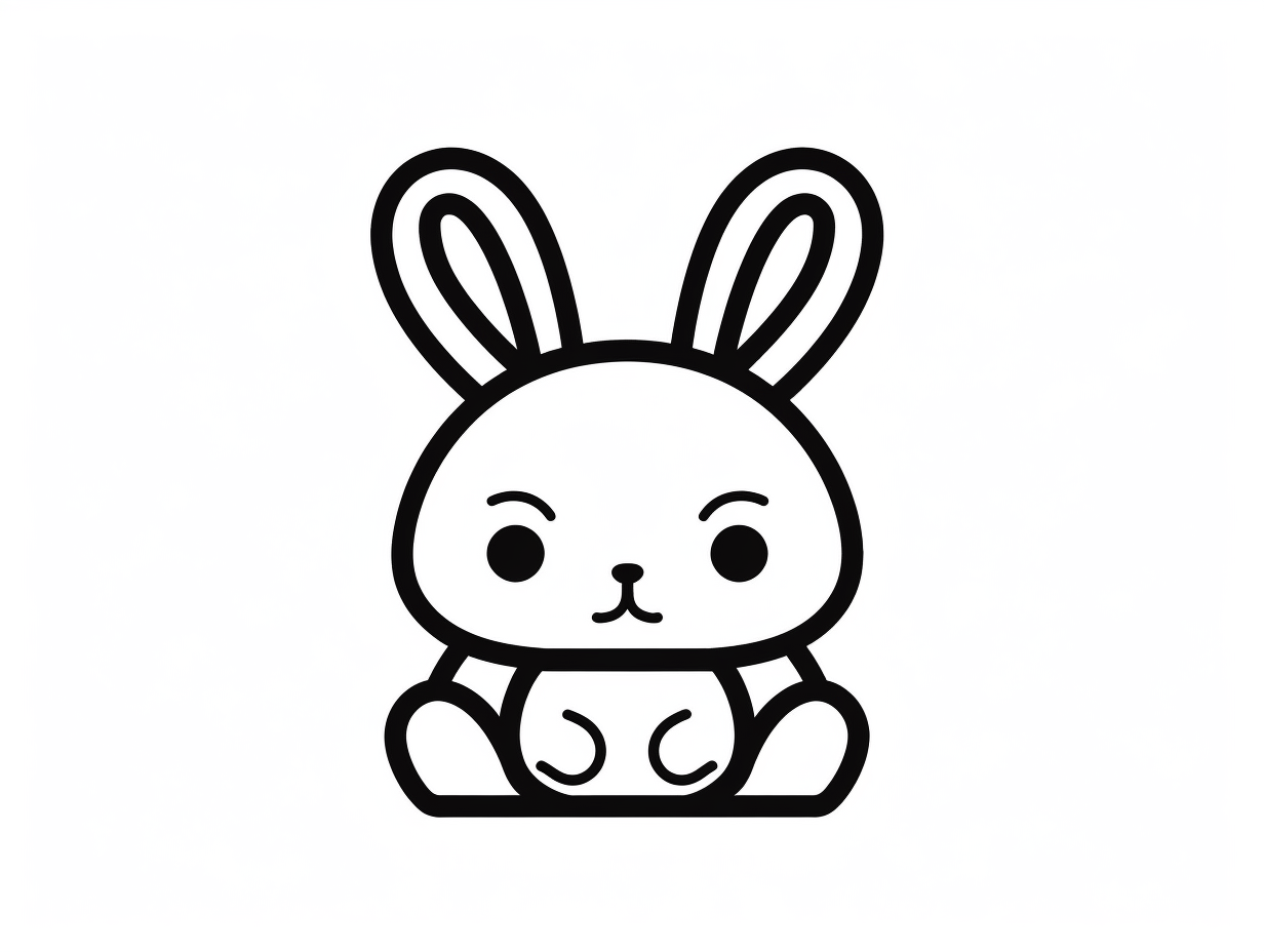 Rabbit Year Coloring Fun Coloring Page
