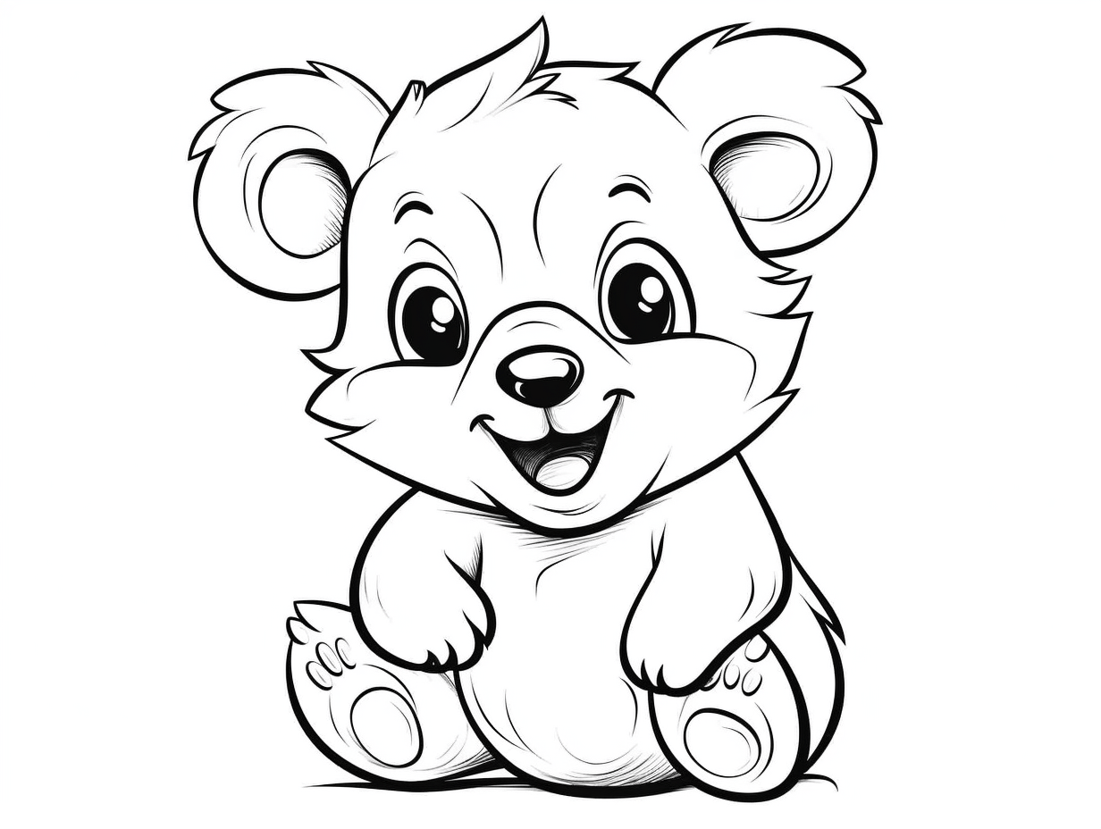Teddy Bear Coloring Activity Coloring Page