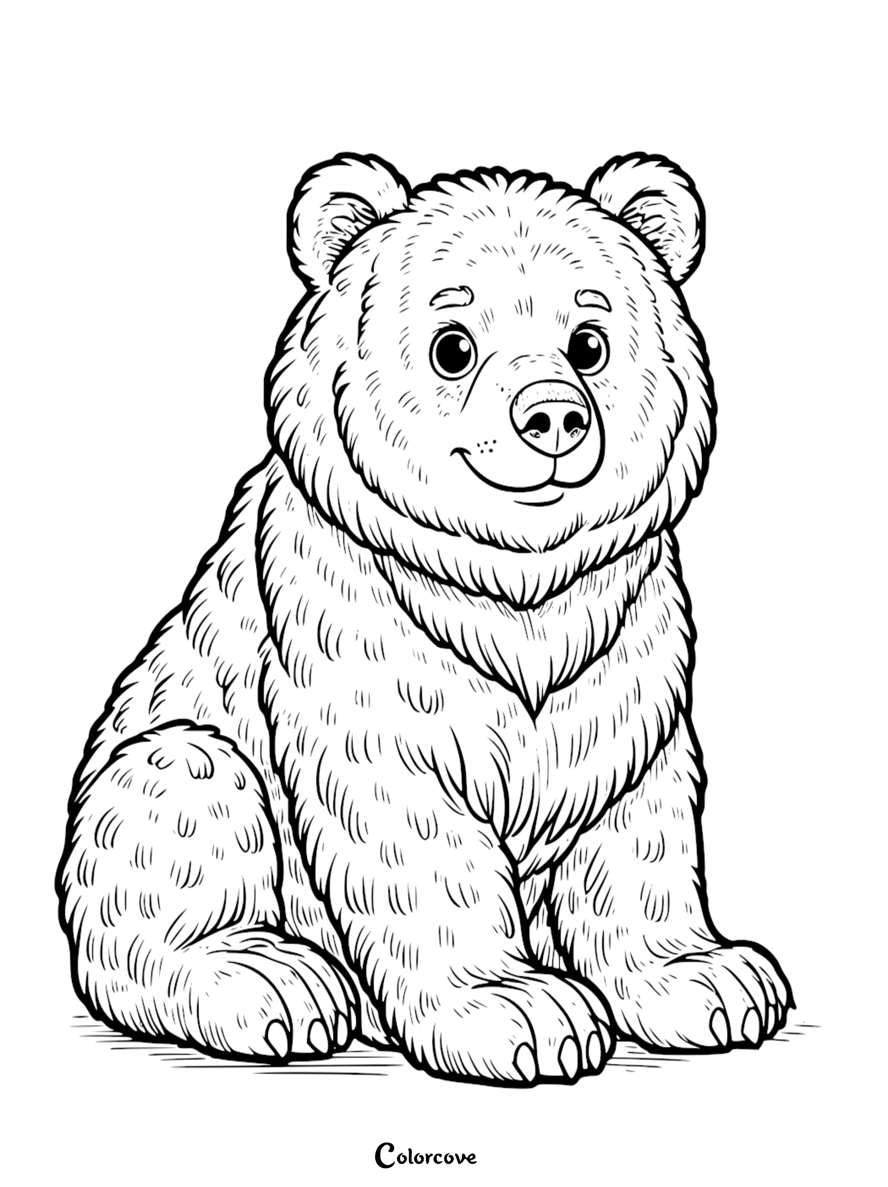 24 Free Brown Bear Coloring Pages The Color Cove