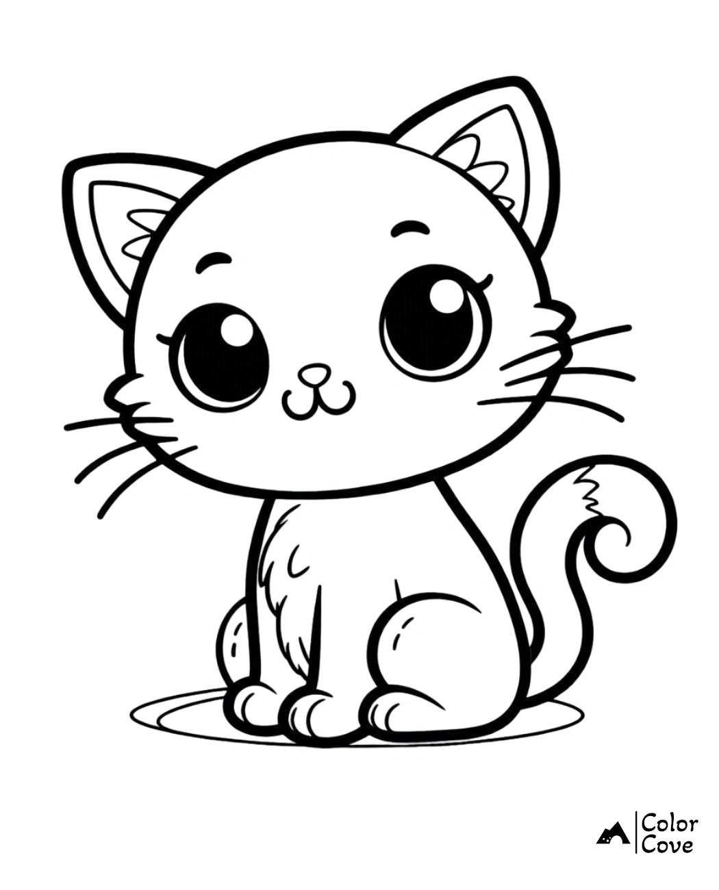 26 Free Cartoon Cat Coloring Pages The Color Cove