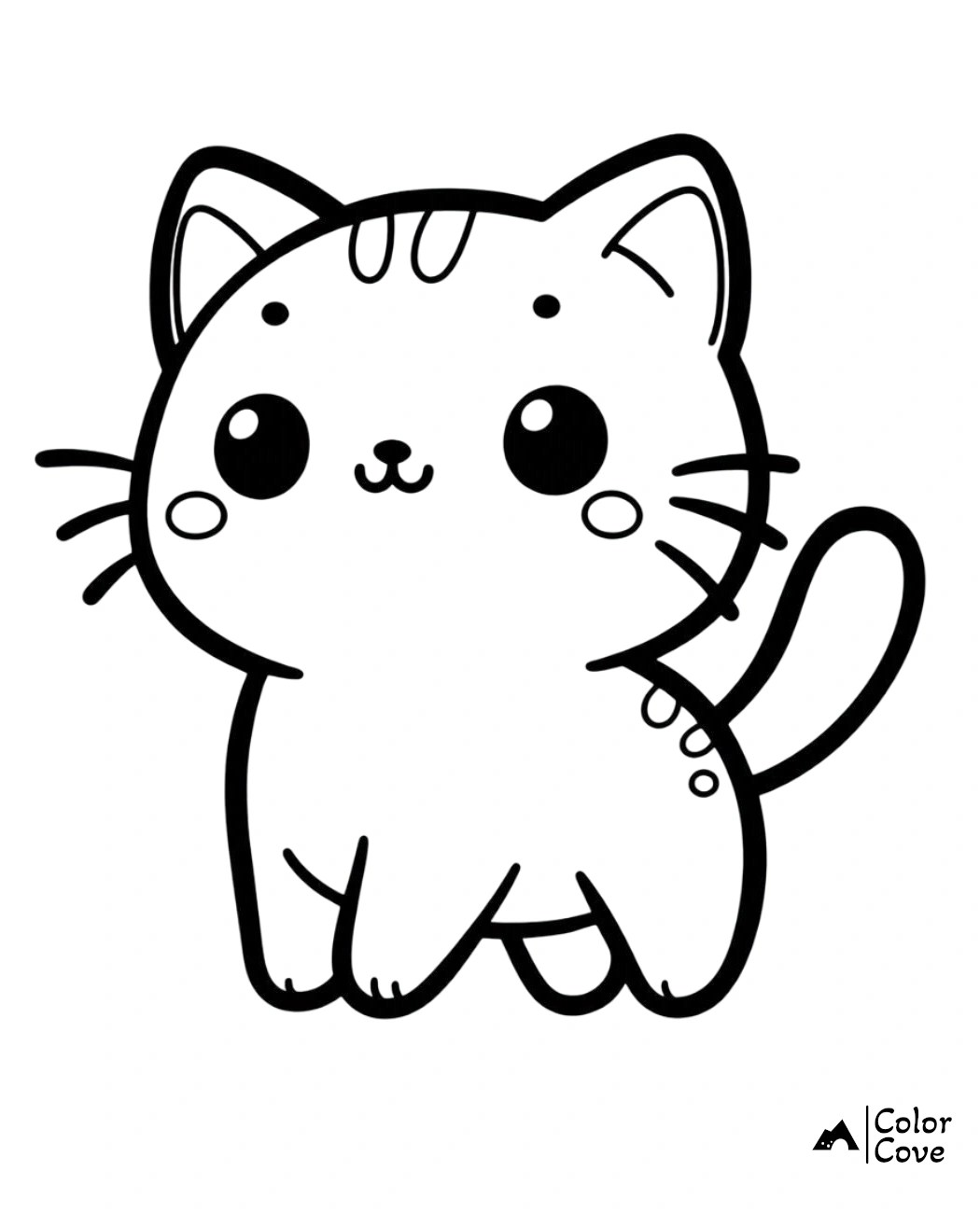 26 Free Cartoon Cat Coloring Pages The Color Cove