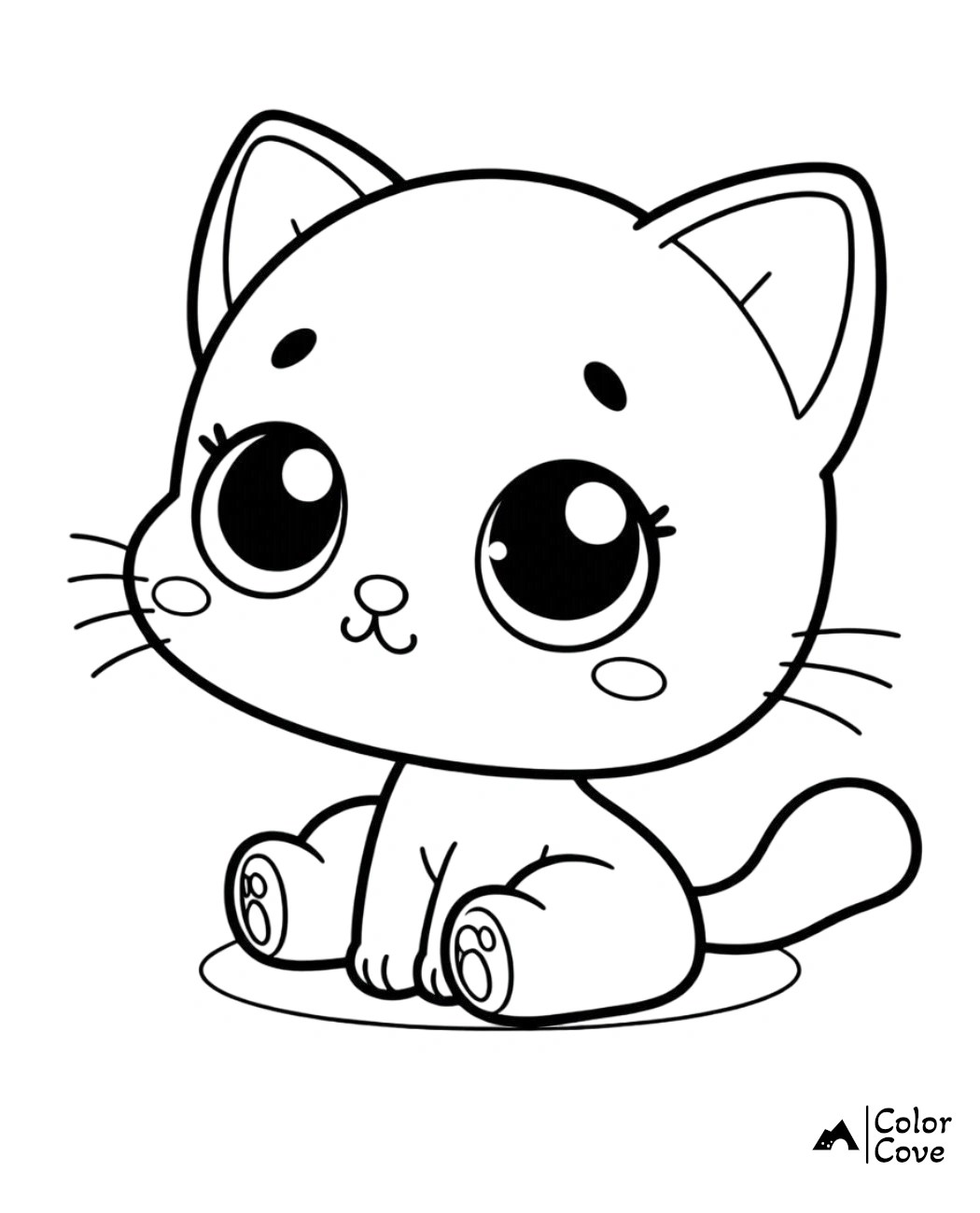 26 Free Cartoon Cat Coloring Pages The Color Cove