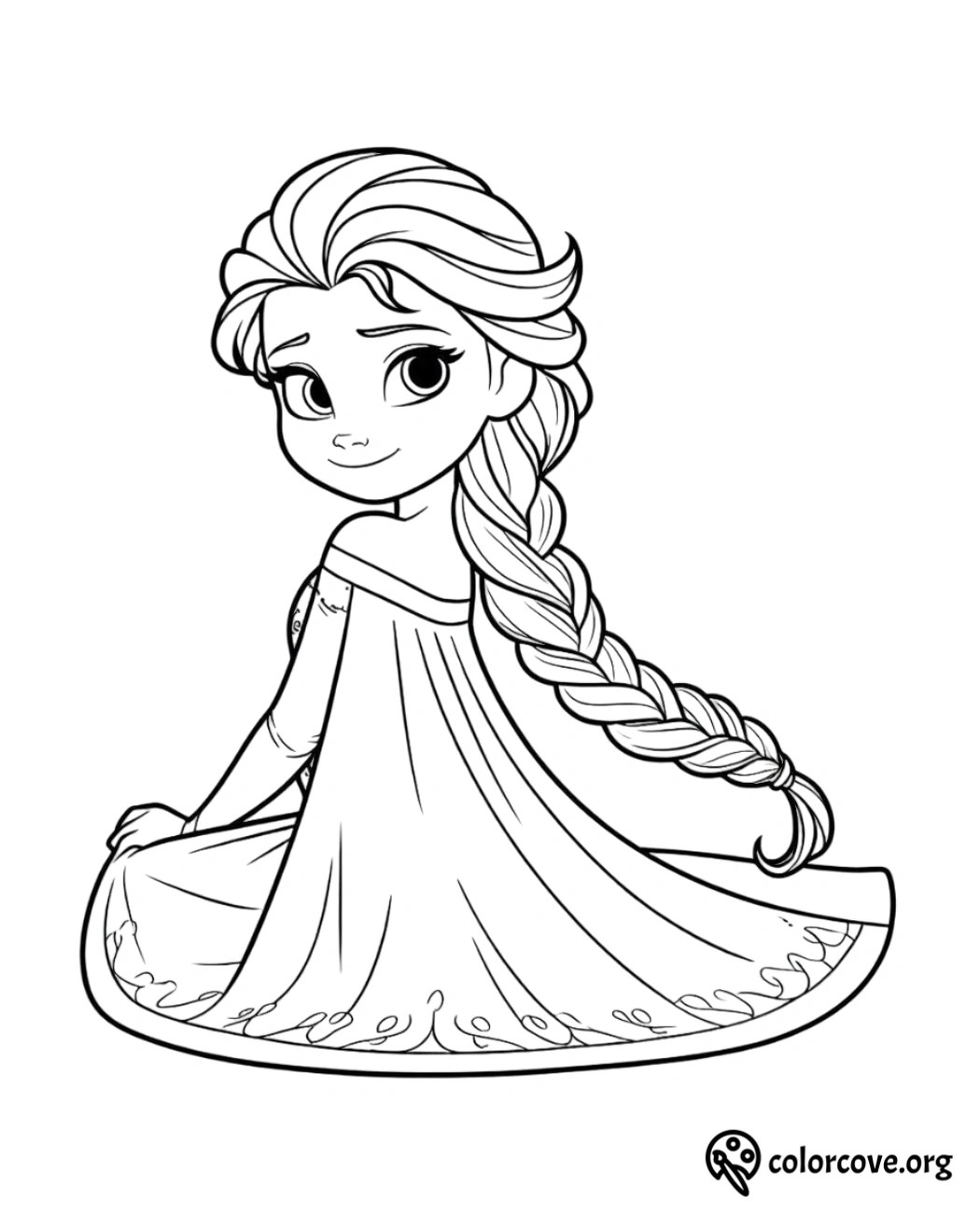 20 Free Elsa Coloring Pages The Color Cove 20 Free Elsa Coloring Pages The Color Cove