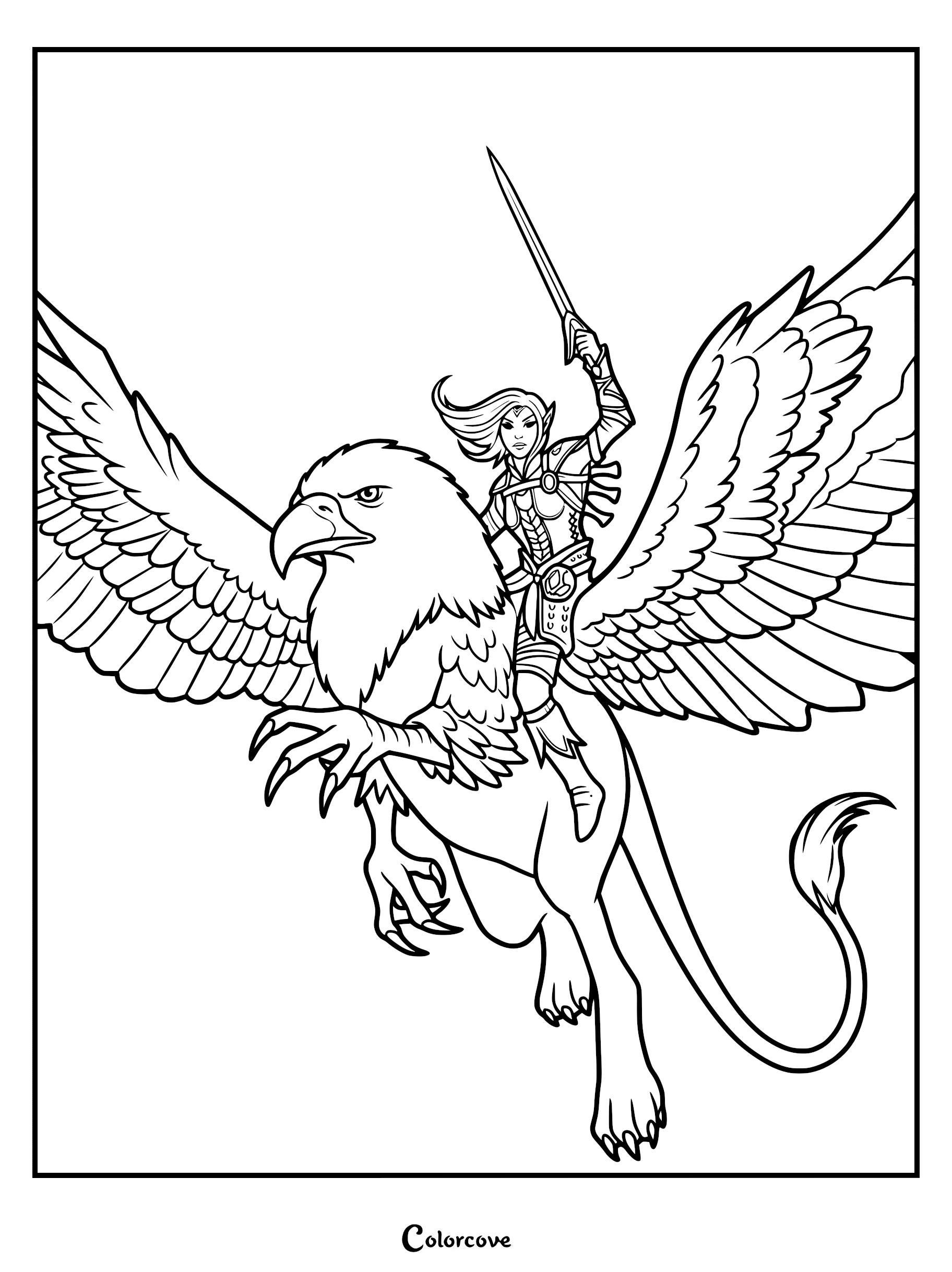 22 Free Griffin Coloring Pages The Color Cove