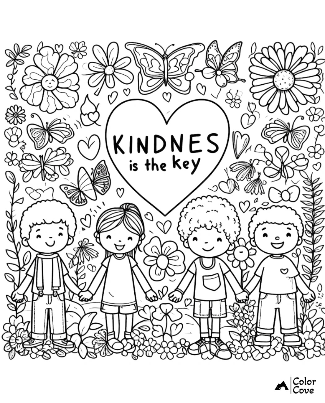 17 Free Kindness Coloring Pages The Color Cove