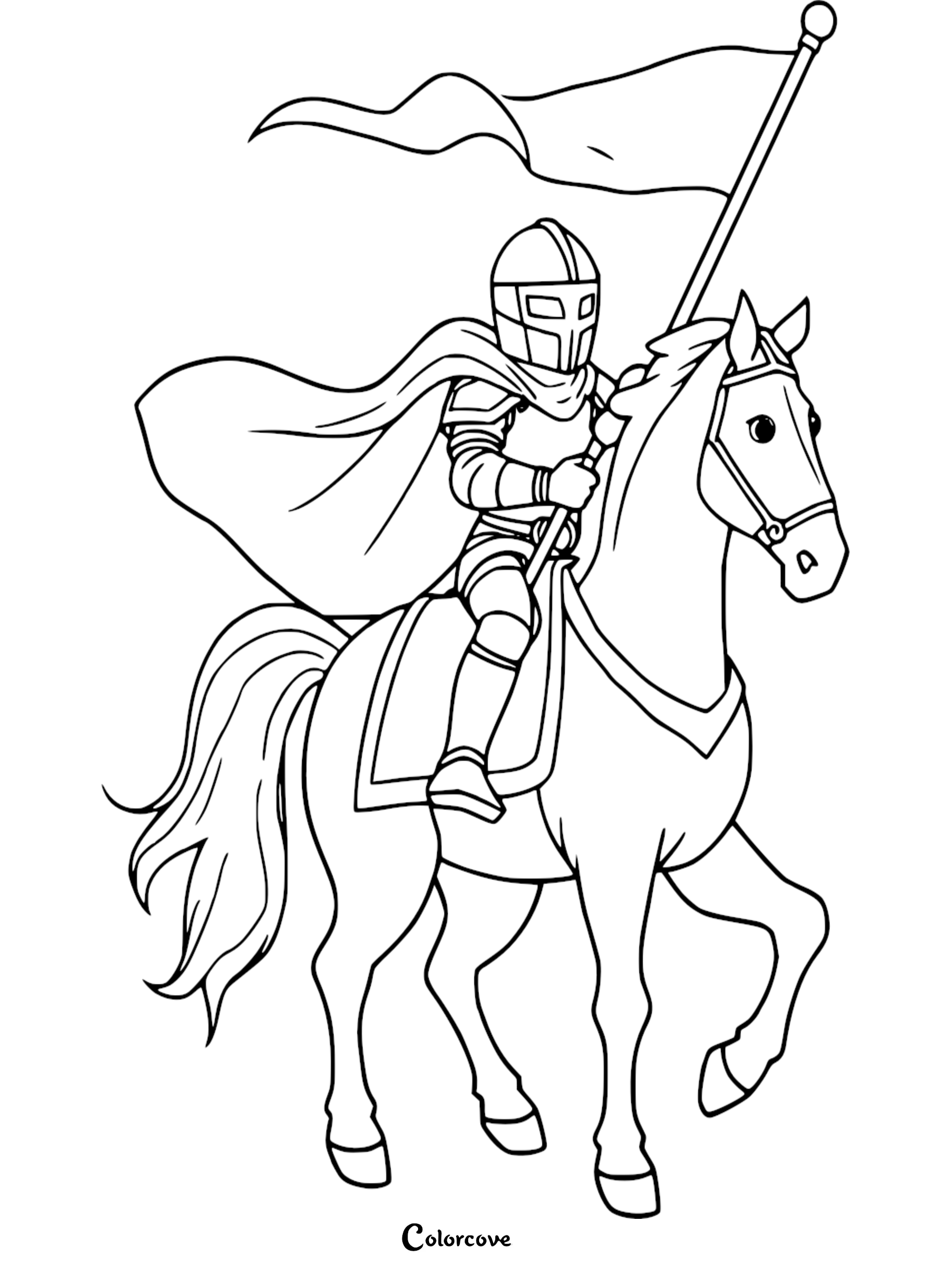 32 Awesome Knight Coloring Pages The Color Cove