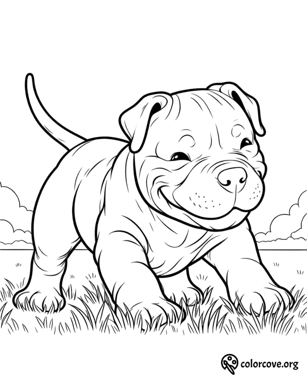 25 Free Pitbull Coloring Pages – The Color Cove