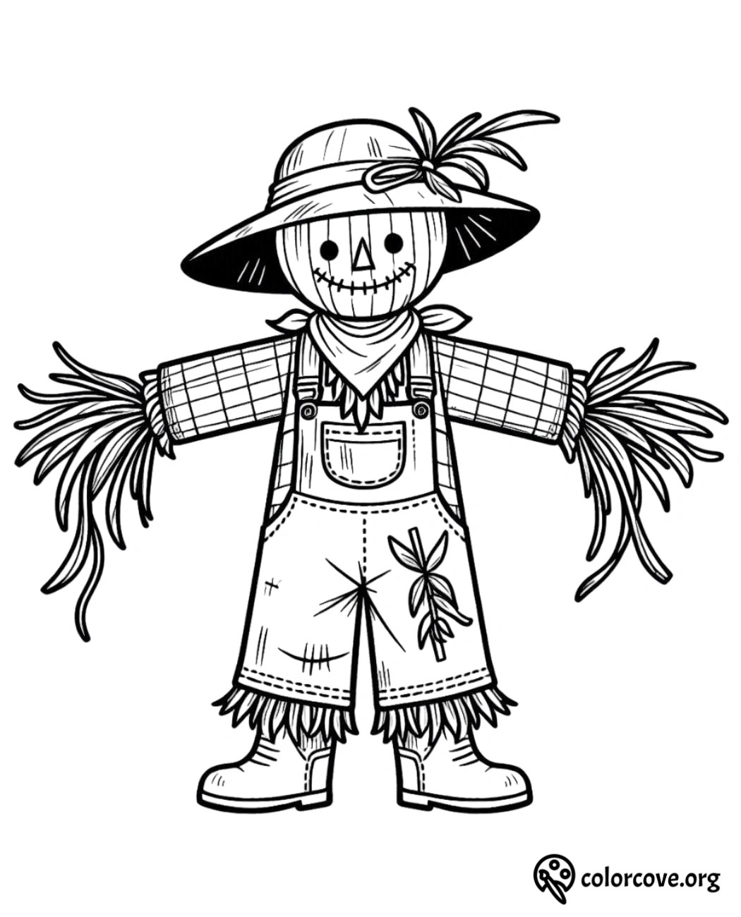 23 Free Scarecrow Coloring Pages The Color Cove