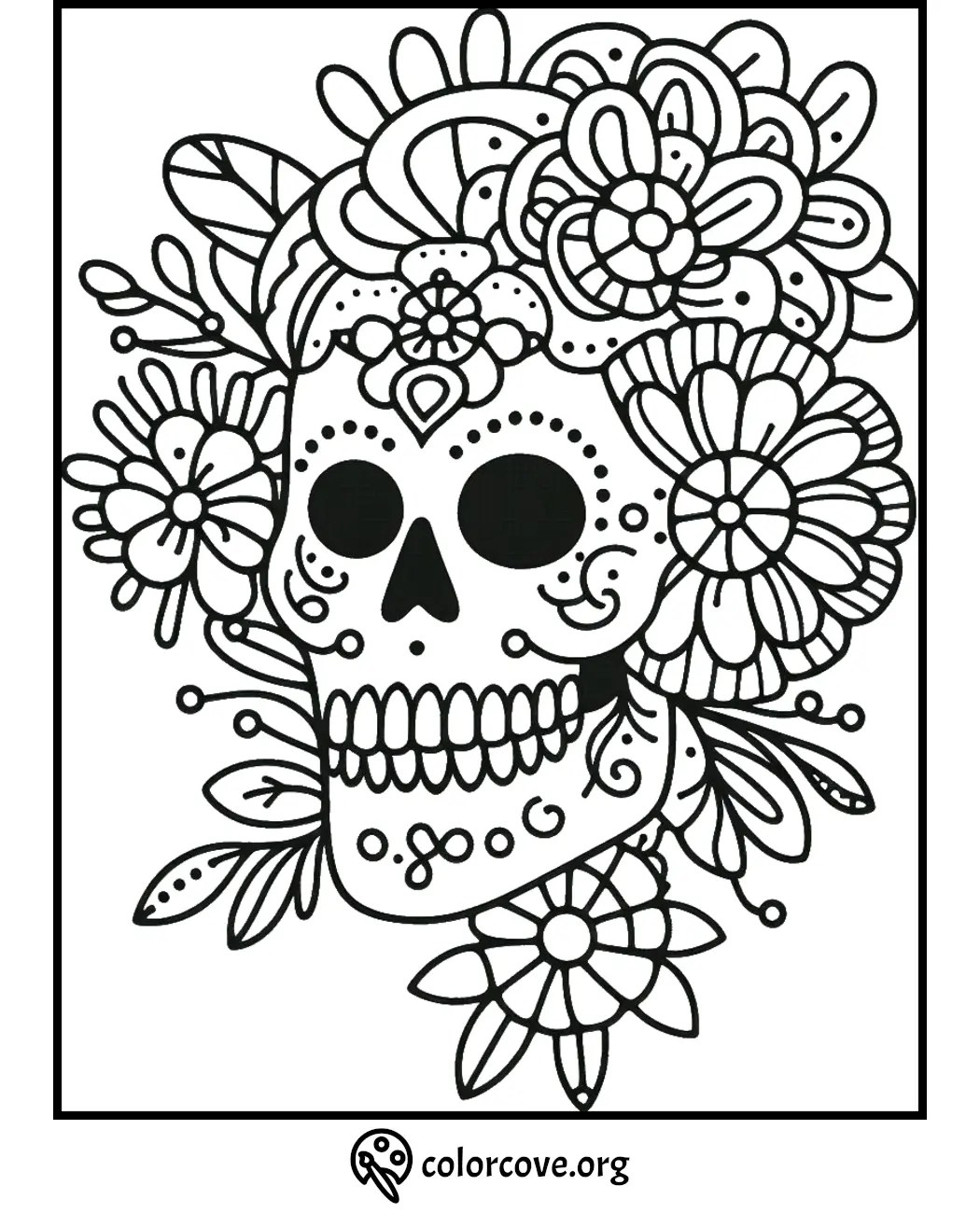 26 Free Sugar Skull Coloring Pages The Color Cove