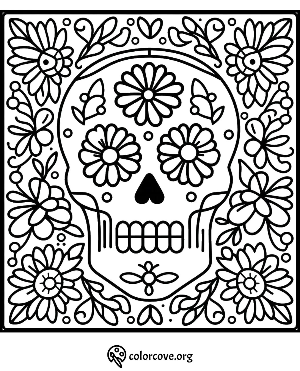 26 Free Sugar Skull Coloring Pages The Color Cove