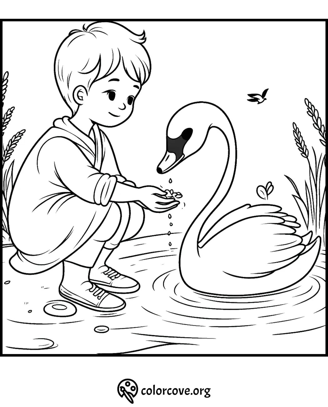 24 Free Swan Coloring Pages The Color Cove