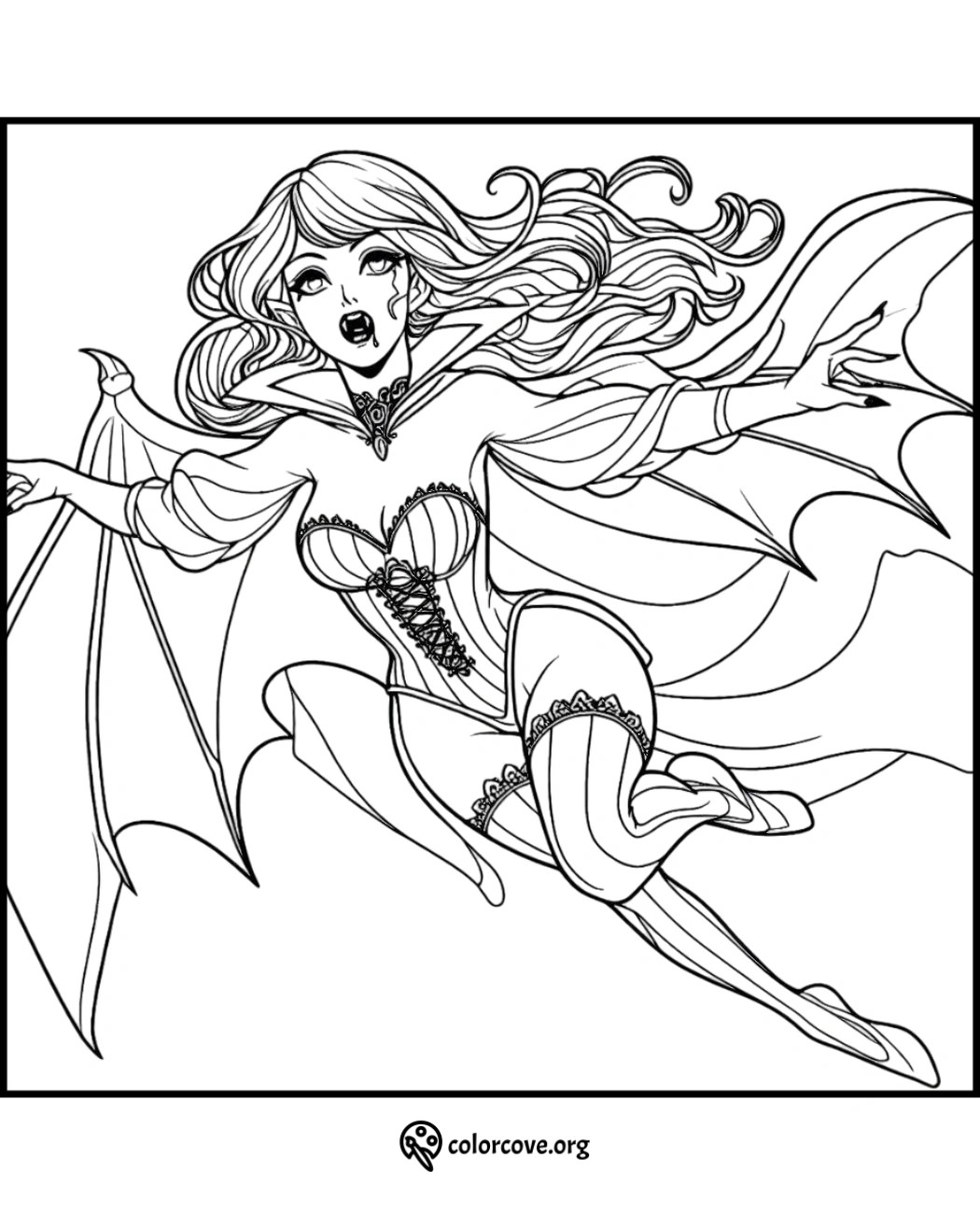 35 Free Vampire Coloring Pages The Color Cove