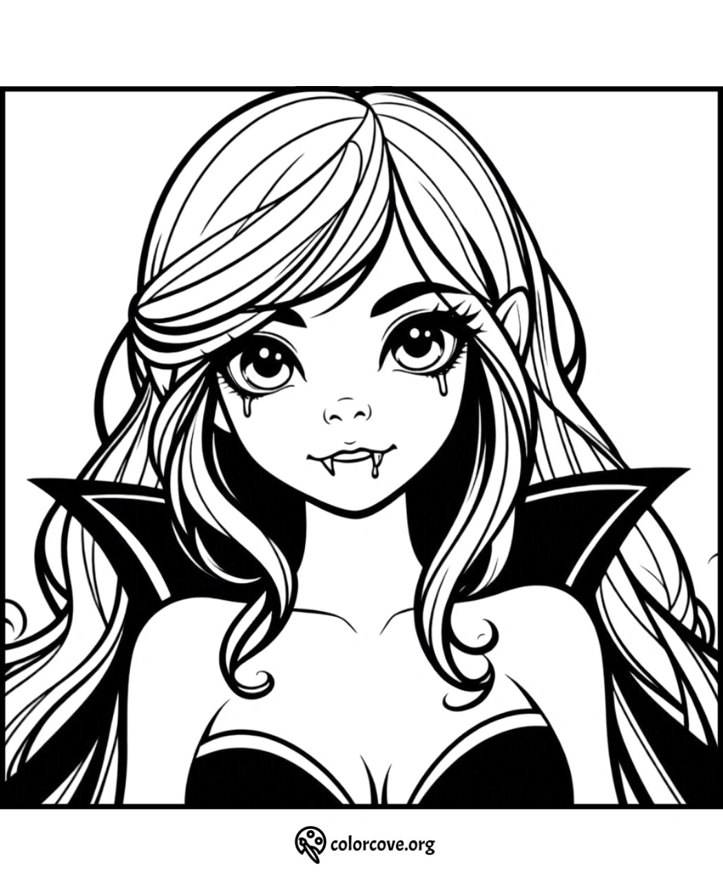 35 Free Vampire Coloring Pages The Color Cove