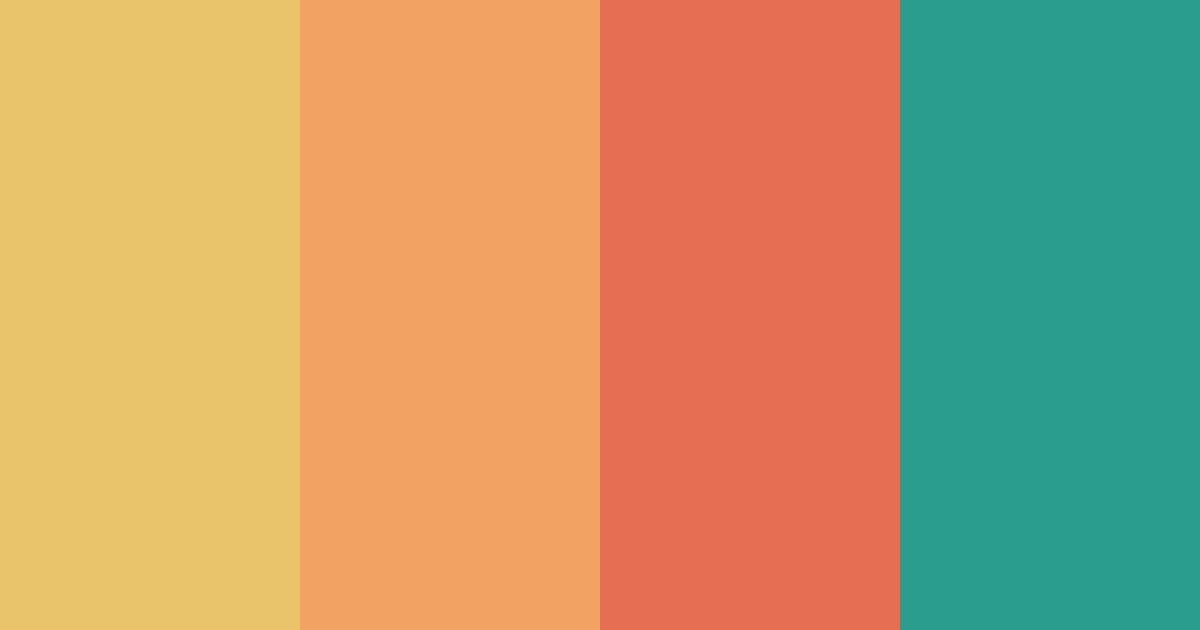 Tropical Sunset Color Palette ColorDrop