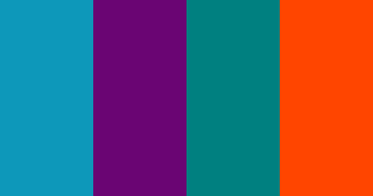 Tropical Sunset Color Palette ColorDrop