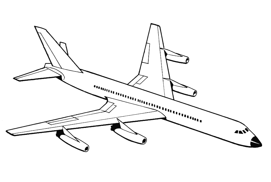 Dibujos de medios de transportes aéreos para pintar Aviones para