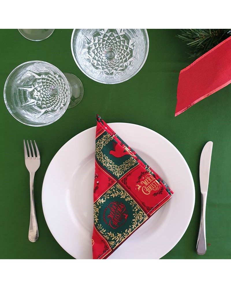 Tablecloth Green · Christmas Collection · Color en la mesa