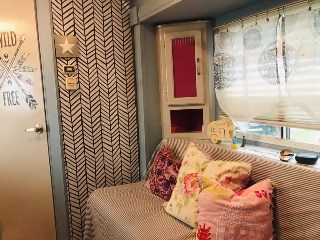 How to apply peel and stick wallpaper in your RV