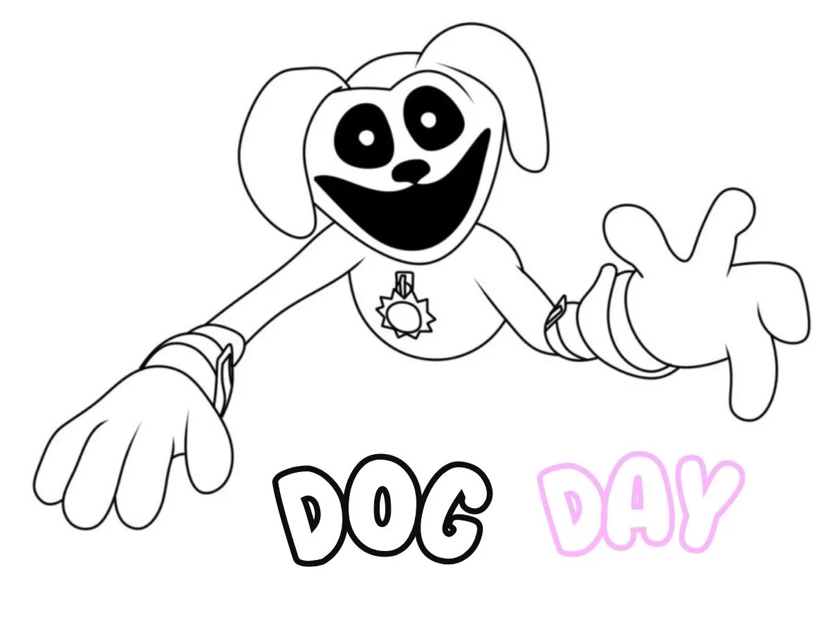 49+ DogDay para colorear de Poppy Playtime ??Aventura en colores!