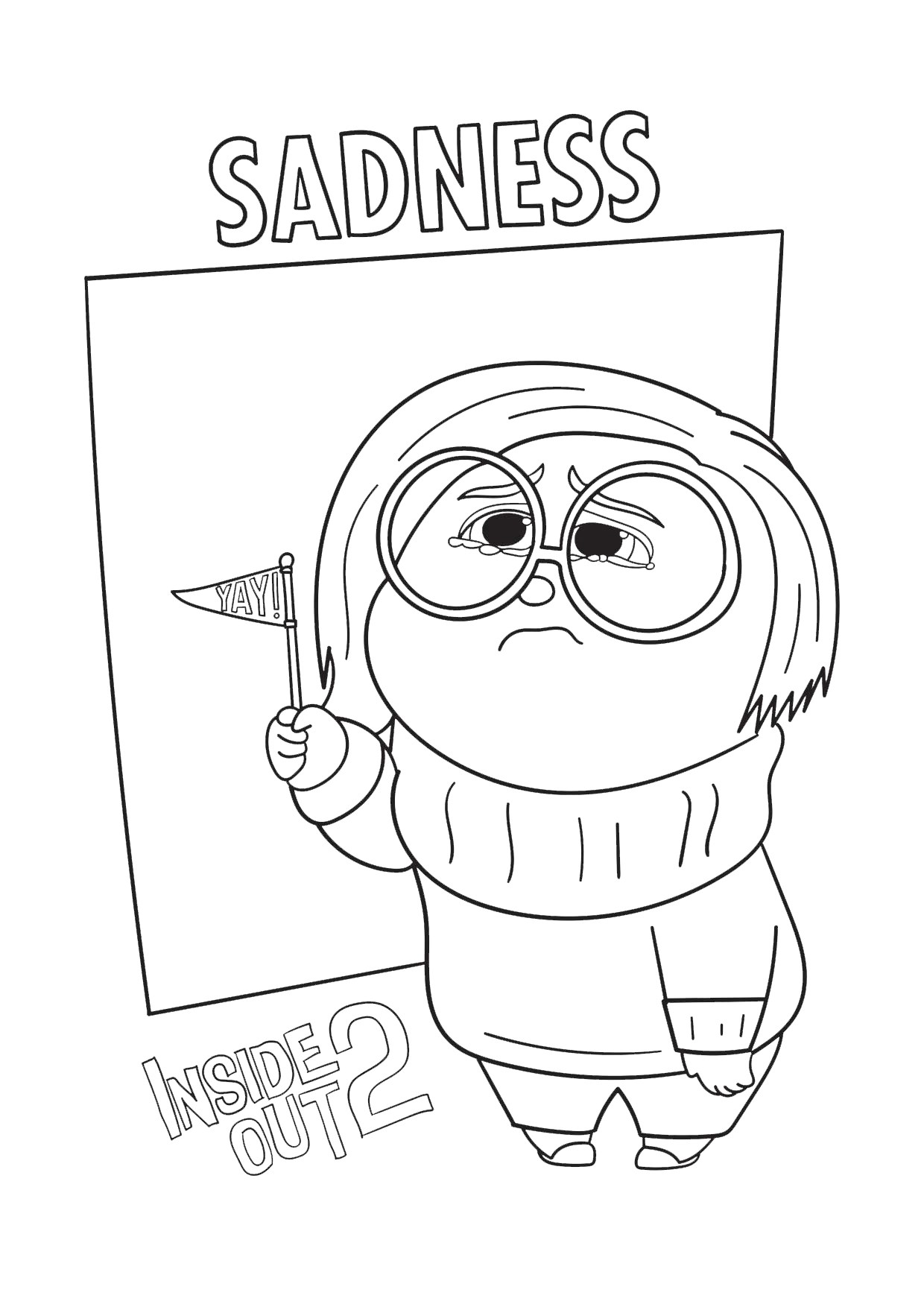 35+ Inside Out 2 Coloring Pages Riley and her Emotions Await Her