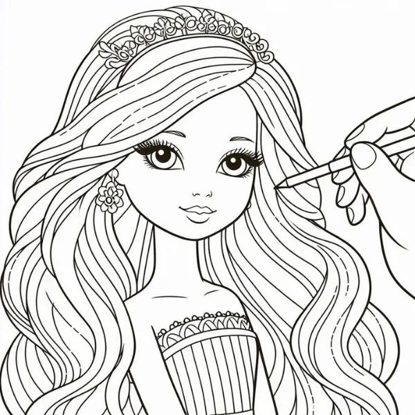 Barbie Ausmalbilder Online Einfach, kostenlos und 100 Spaß!