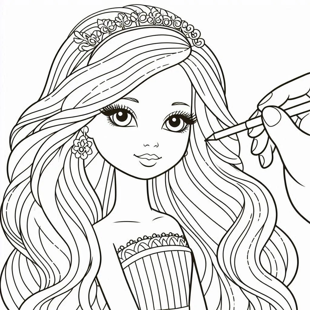 89 Barbie para colorear Online ¡Fácil, Gratis y 100 Divertido!