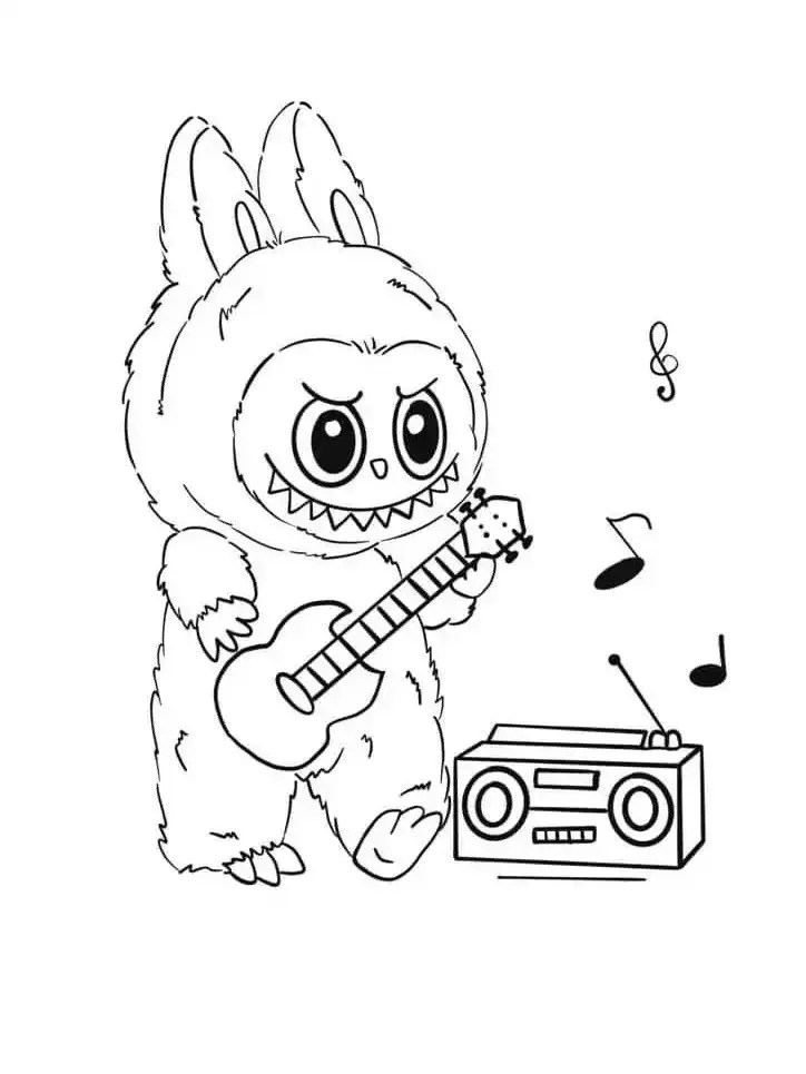 42+ Labubu para colorear Gratis Colección Kasing Lung