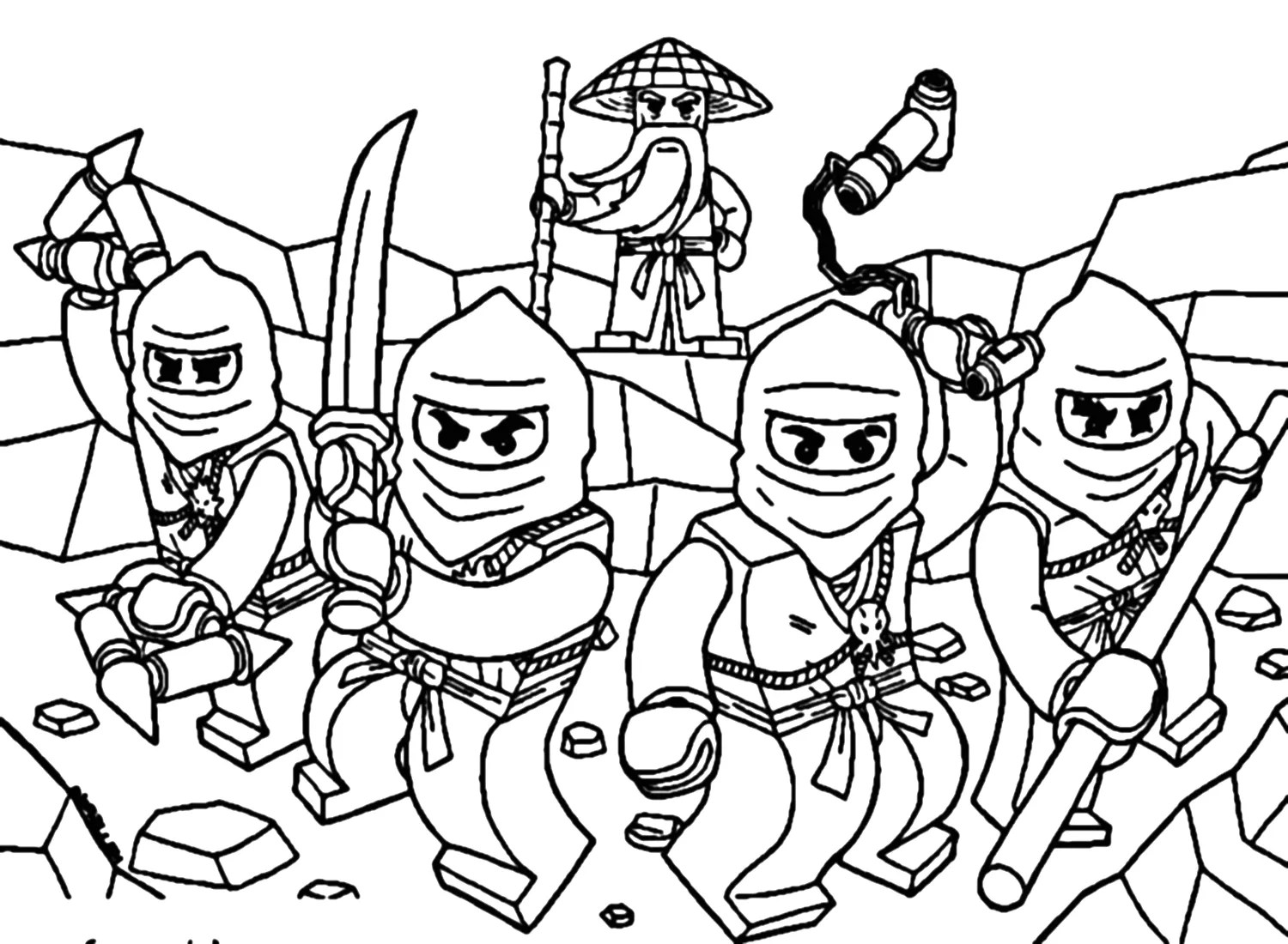 85+ Printable Ninjago Coloring Pages Ninja Adventure Awaits You!