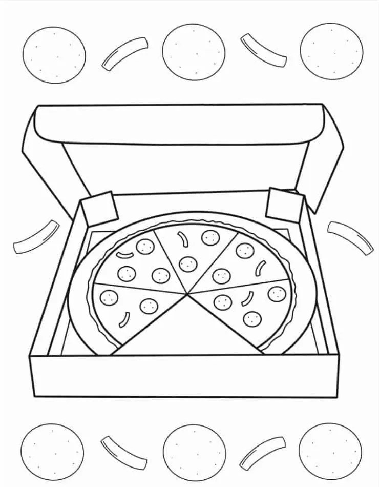 50+ Pizza coloring pages Free Create Your Pizza Dream in Colors