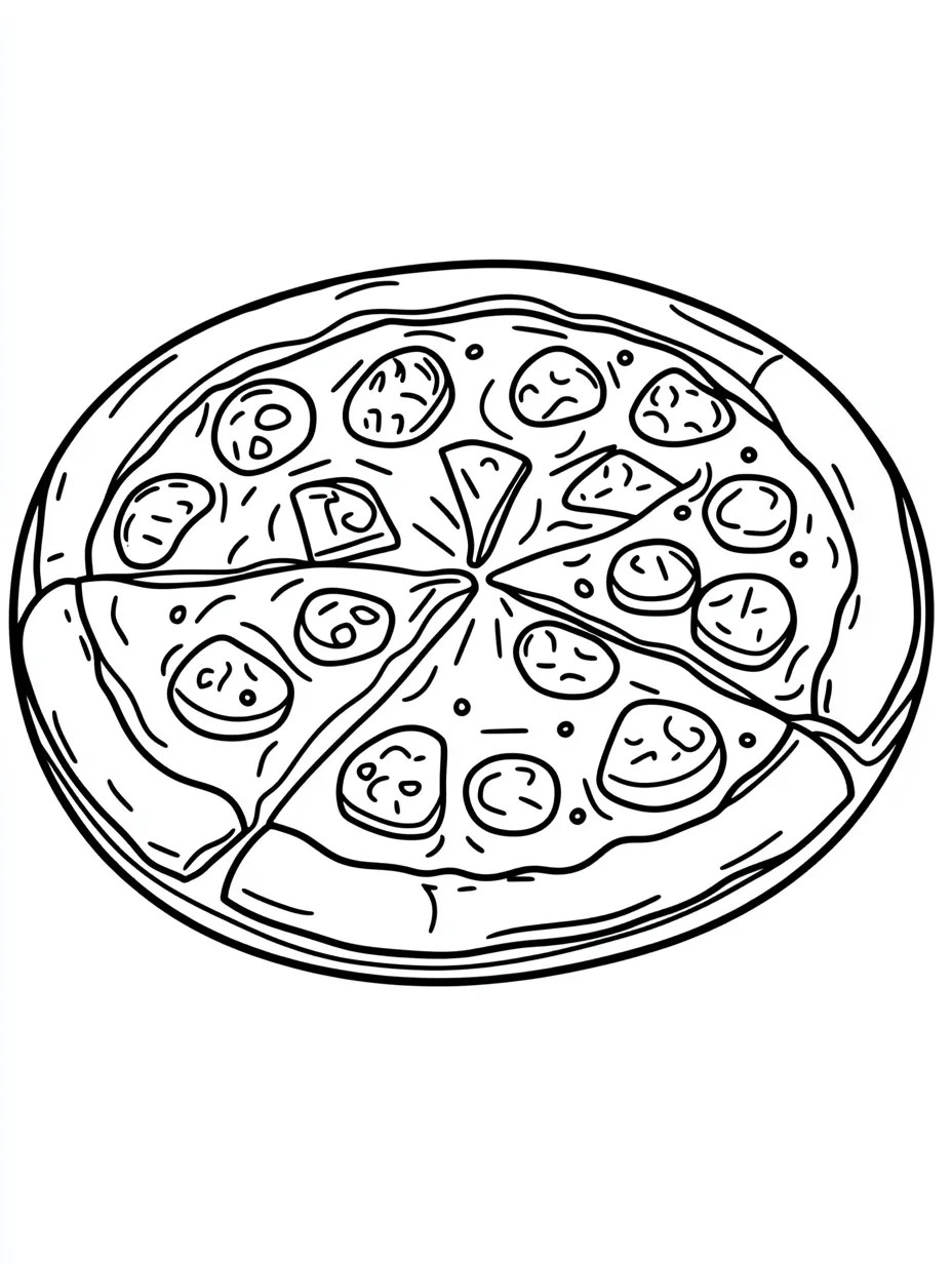 50+ Pizza coloring pages Free Create Your Pizza Dream in Colors