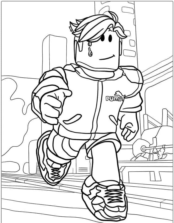 Roblox Coloring Pages Coloring Home Mousy Roblox Piggy Coloring Page