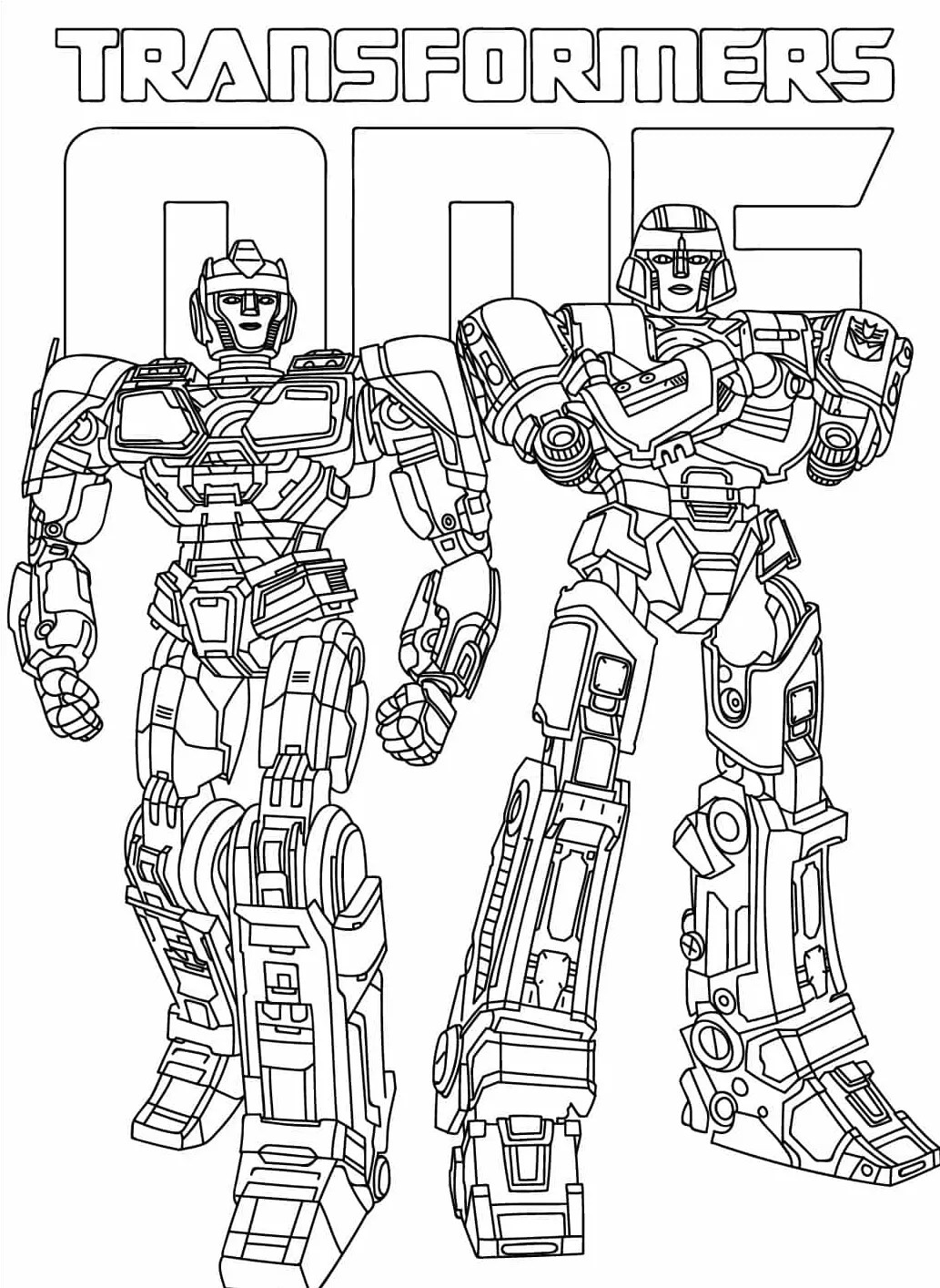 20+ Transformers One para colorear PDF Autobots contra Decepticons